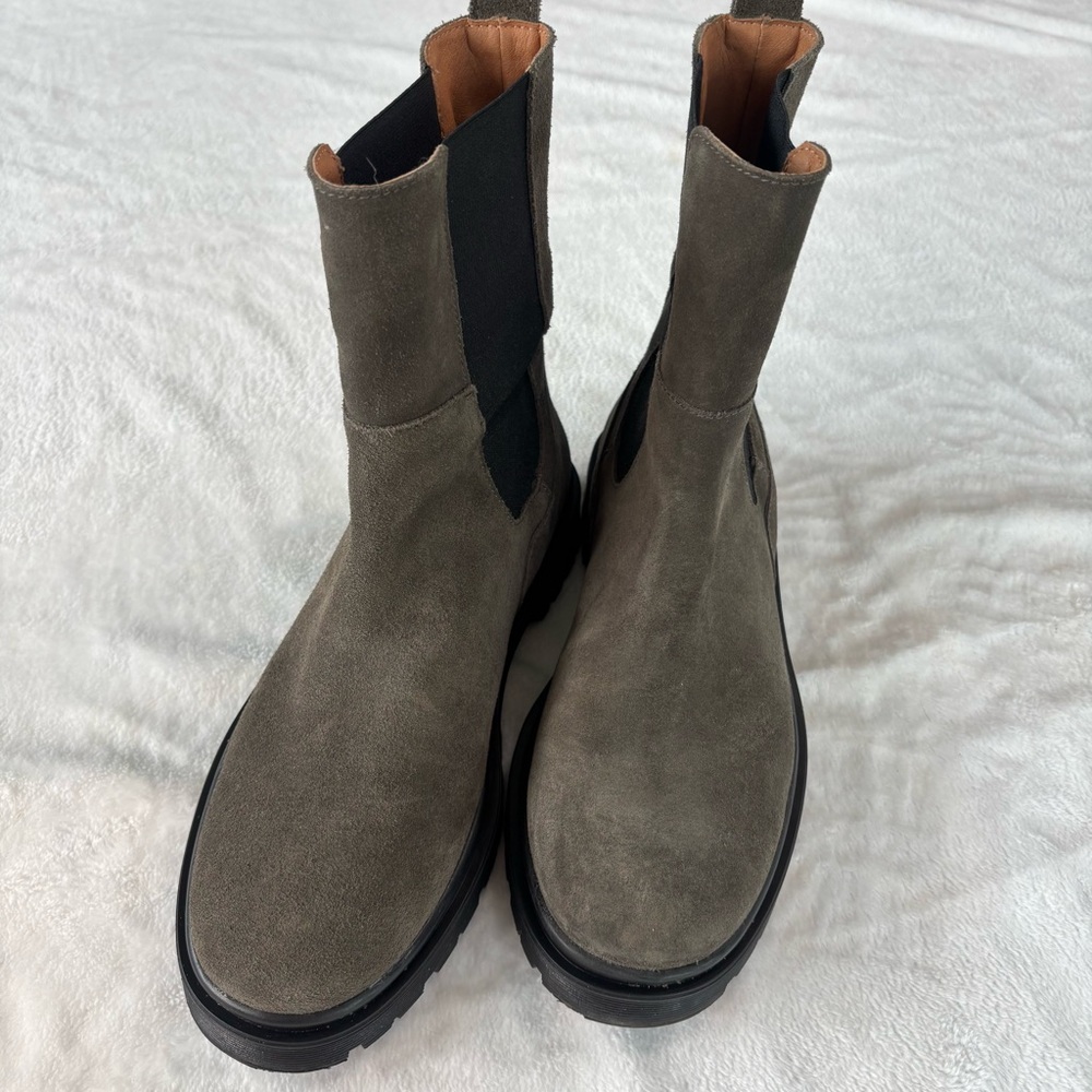 Camel Active Suede Chelsea Boots | Olive Grey Women’s